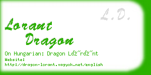 lorant dragon business card